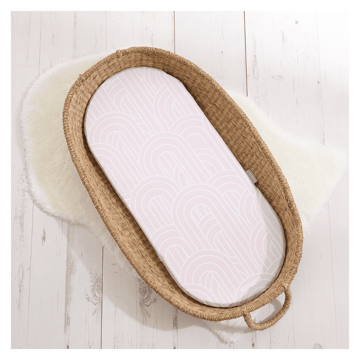 Basket Changing Mat - Melbourne (Powder Pink) main product photo