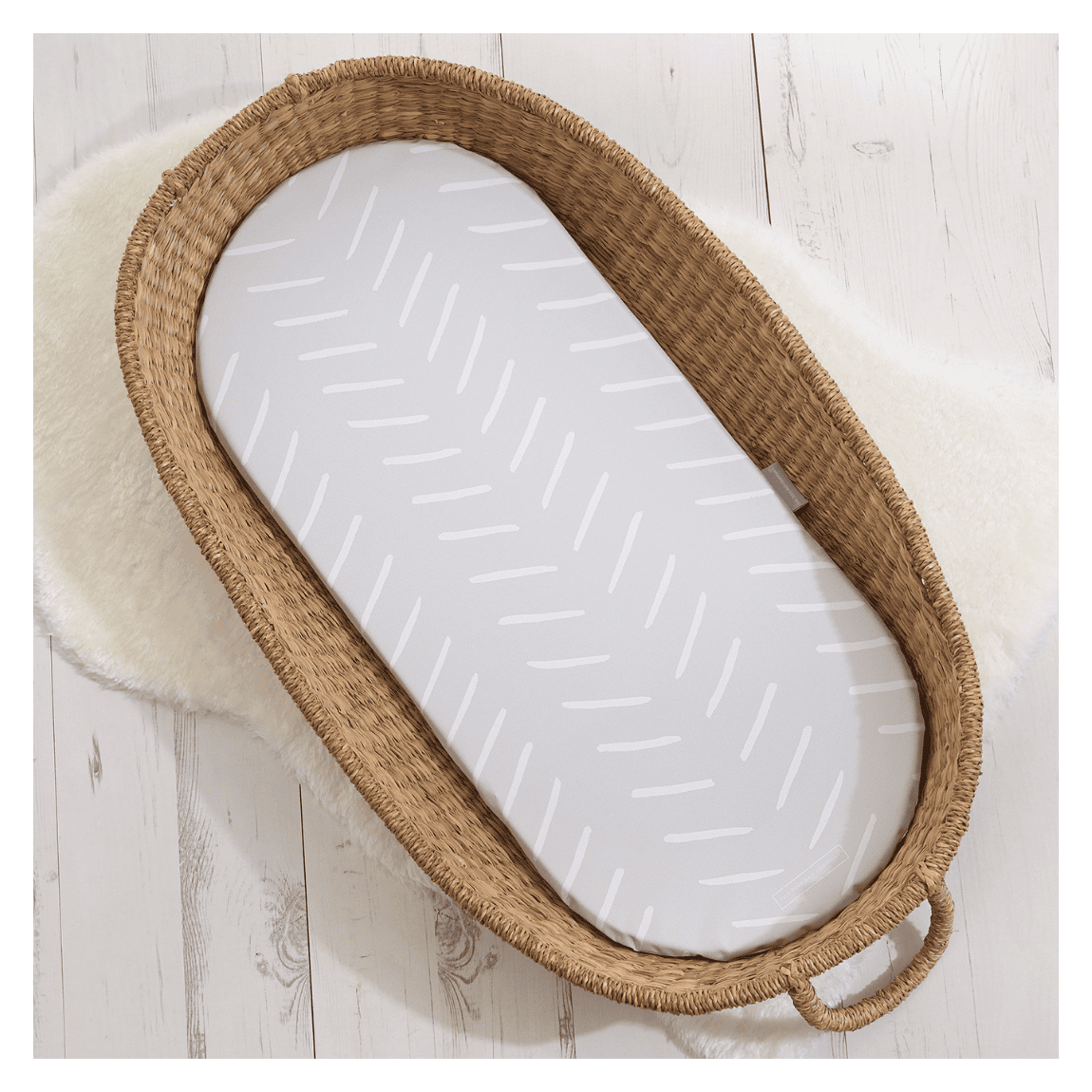Basket Changing Mat - Castaway (Sea Salt Grey) main product photo