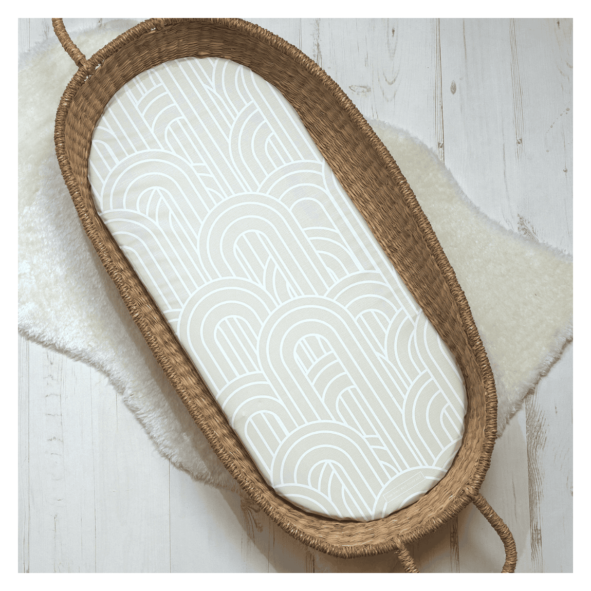 Basket Changing Mat - Melbourne (Greige) main product photo