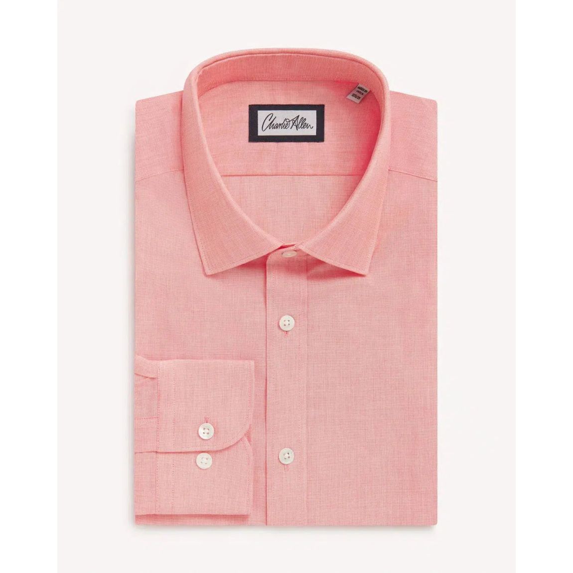 Charlie Allen Tangerine Poplin Shirt - Classic Men's Cotton Shirt main product photo