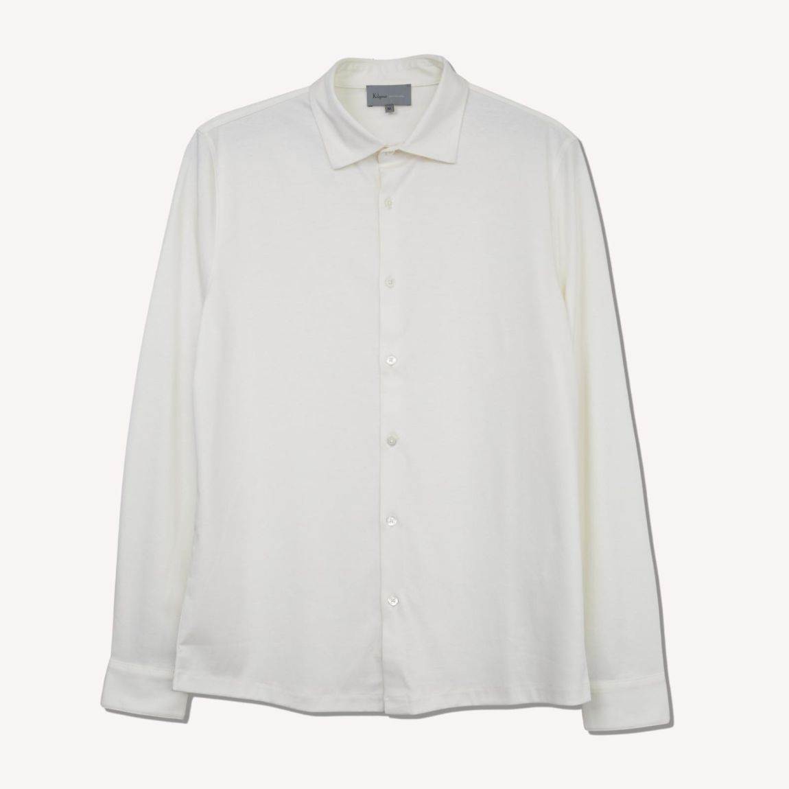 Kilgour Ecru Classic Fit Jersey Shirt for Men main product photo