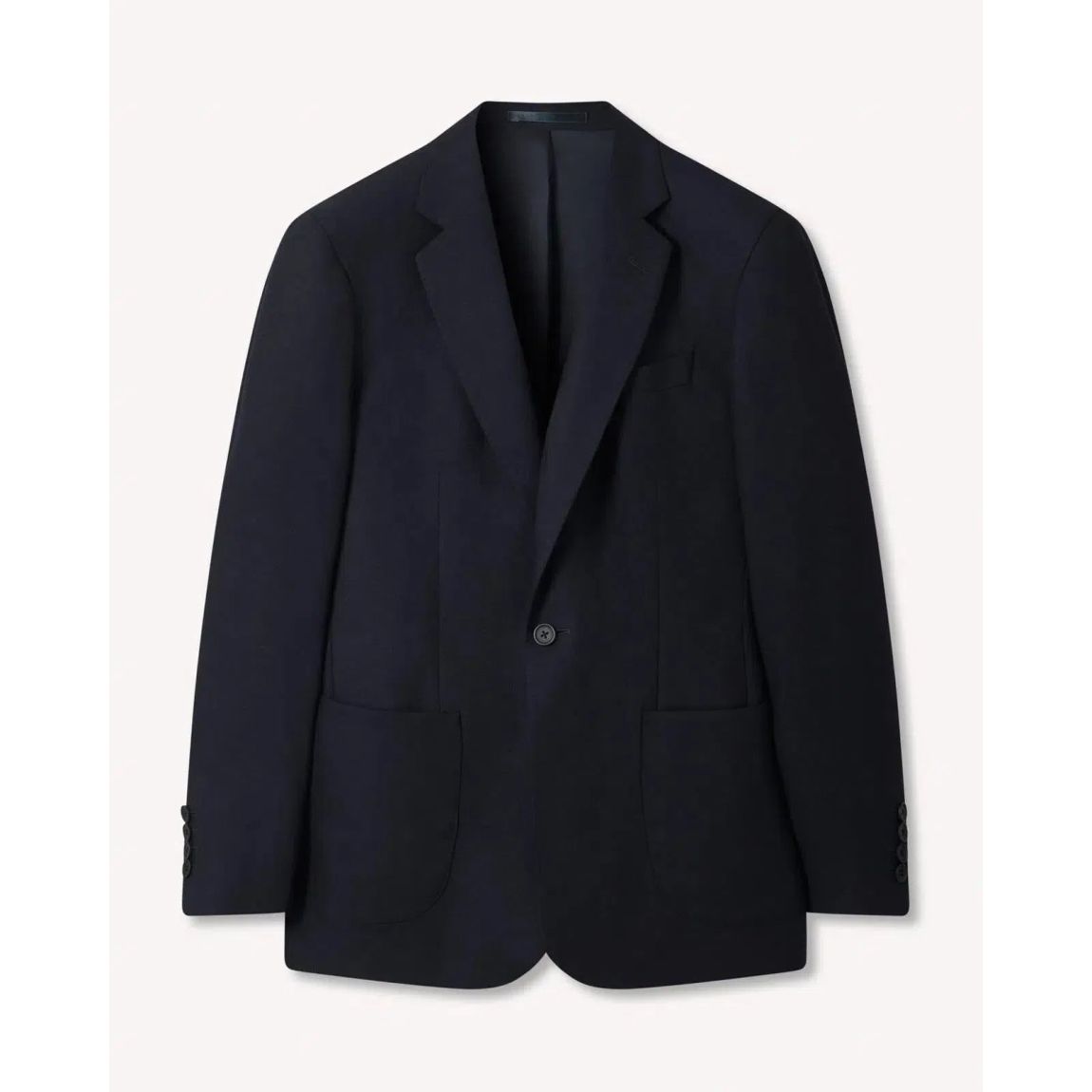 Kilgour Dark Navy Single Breasted Flannel Jacket for Men main product photo