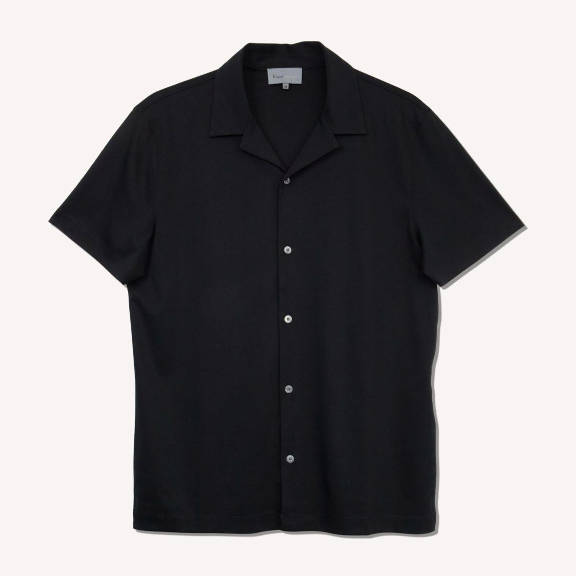 Kilgour Black Resort Fit Short Sleeve Shirt - Effortless Luxury main product photo