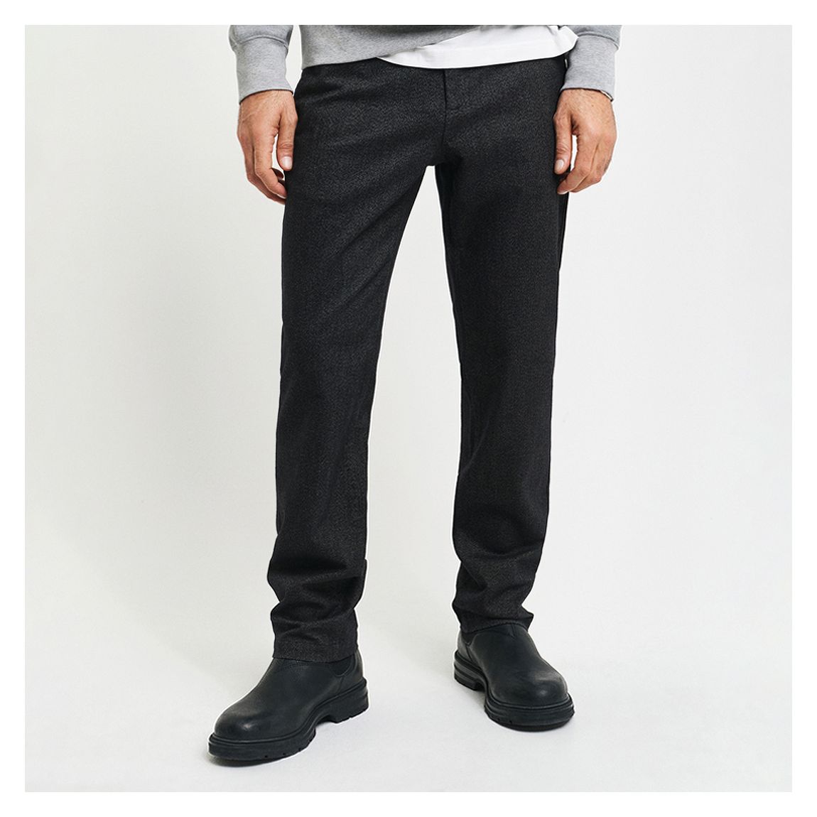 Black Slim Fit Two Tone Trouser main product photo