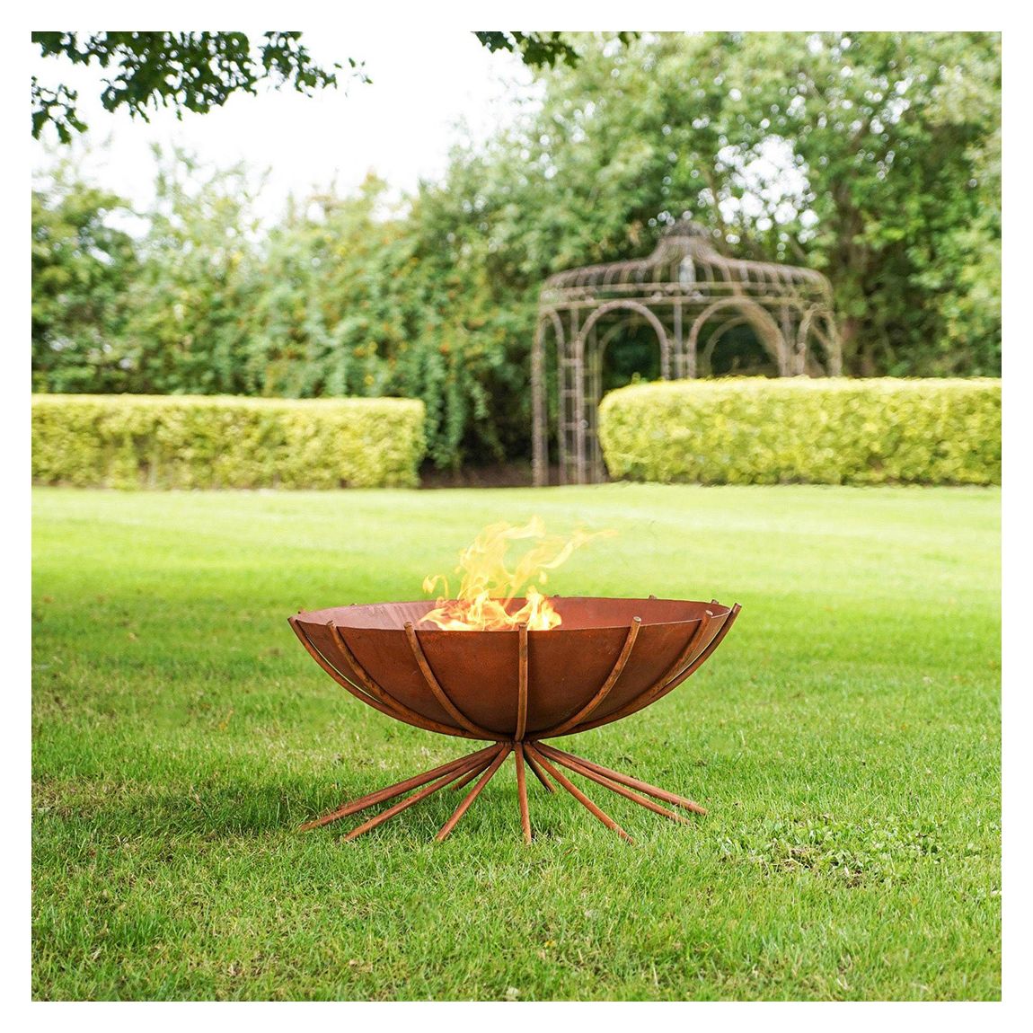 Metal Dakota Fire Pit in Rust, H37Cm W71Cm main product photo