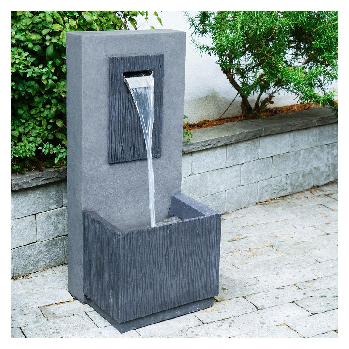 Contemporary Water Feature Cement, H81CM 35CM main product photo
