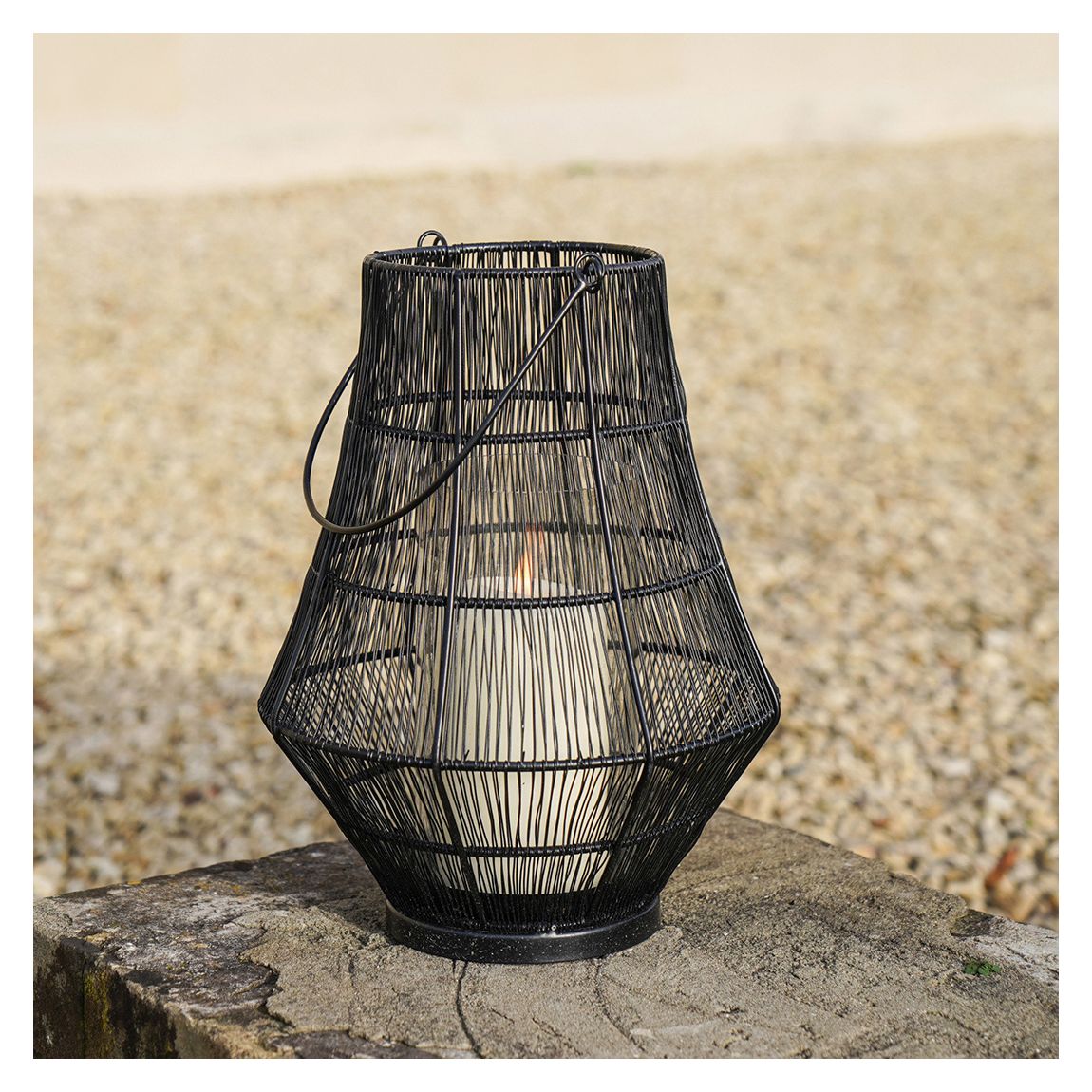 Portofino Curve Wirework Lantern, H30cm W23cm main product photo