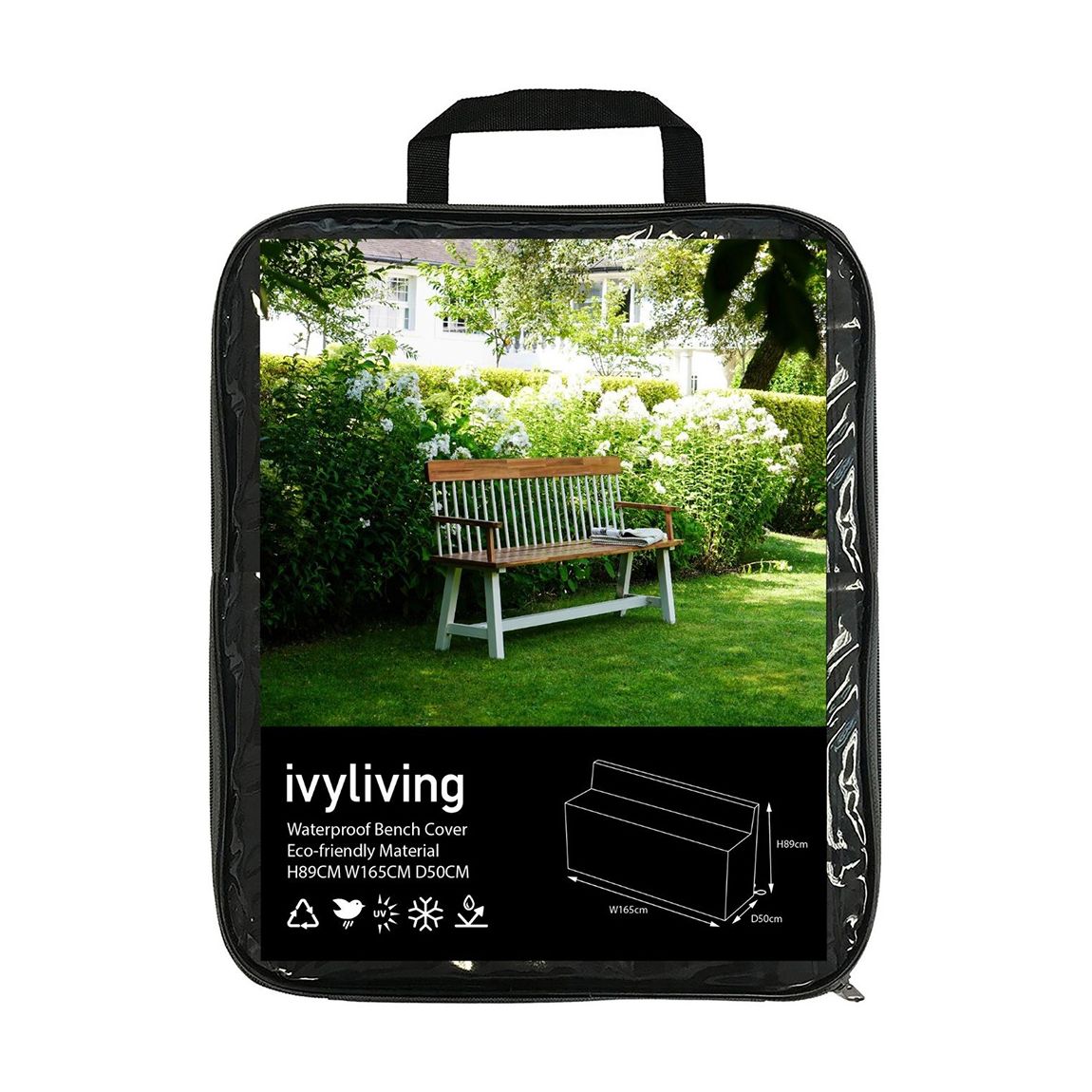 Waterproof Bench Cover in Eco-friendly Material H89CM W165CM main product photo