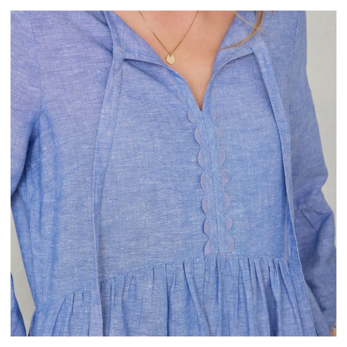 Cornflower Floaty Midi Dress main product photo
