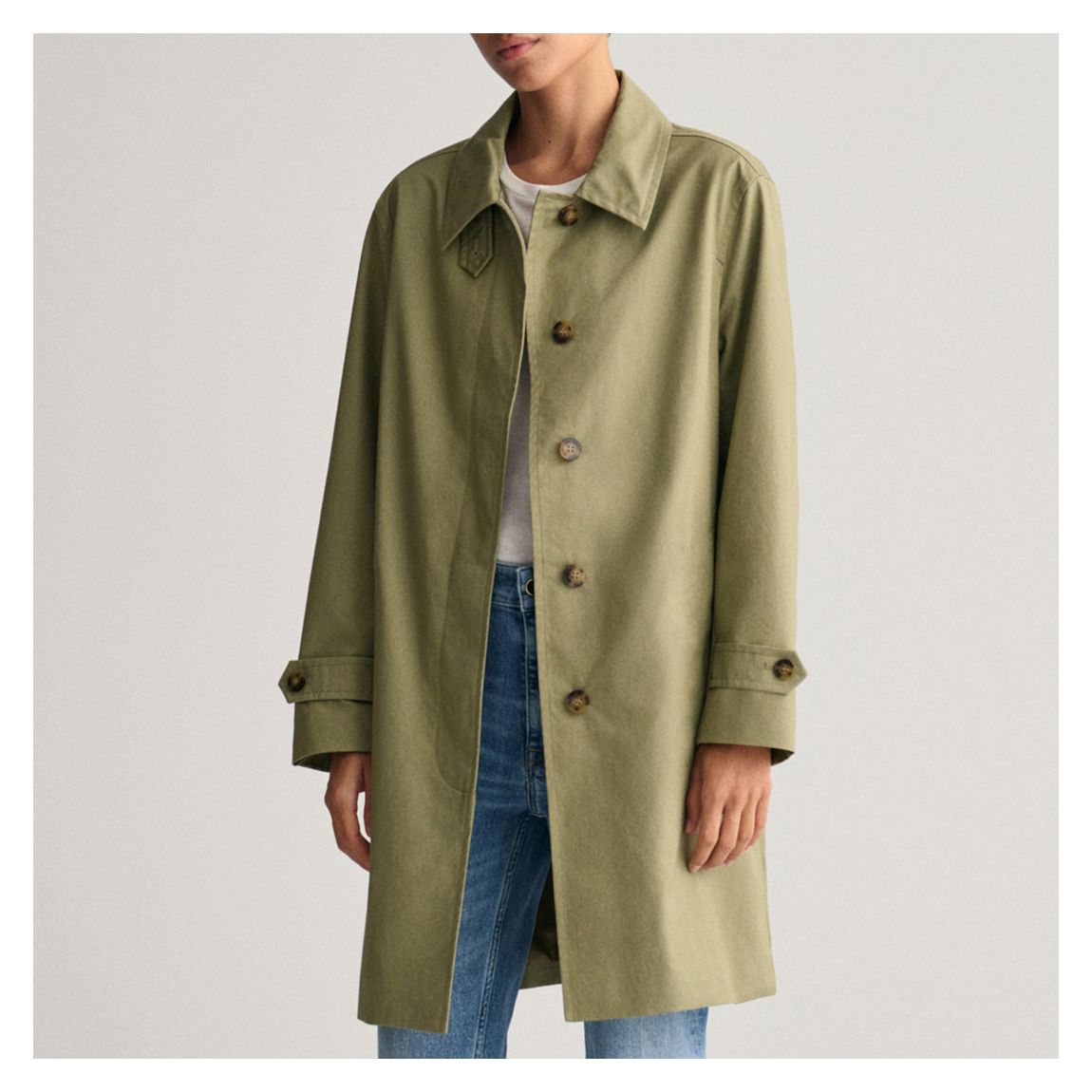 Khaki Car Coat main product photo