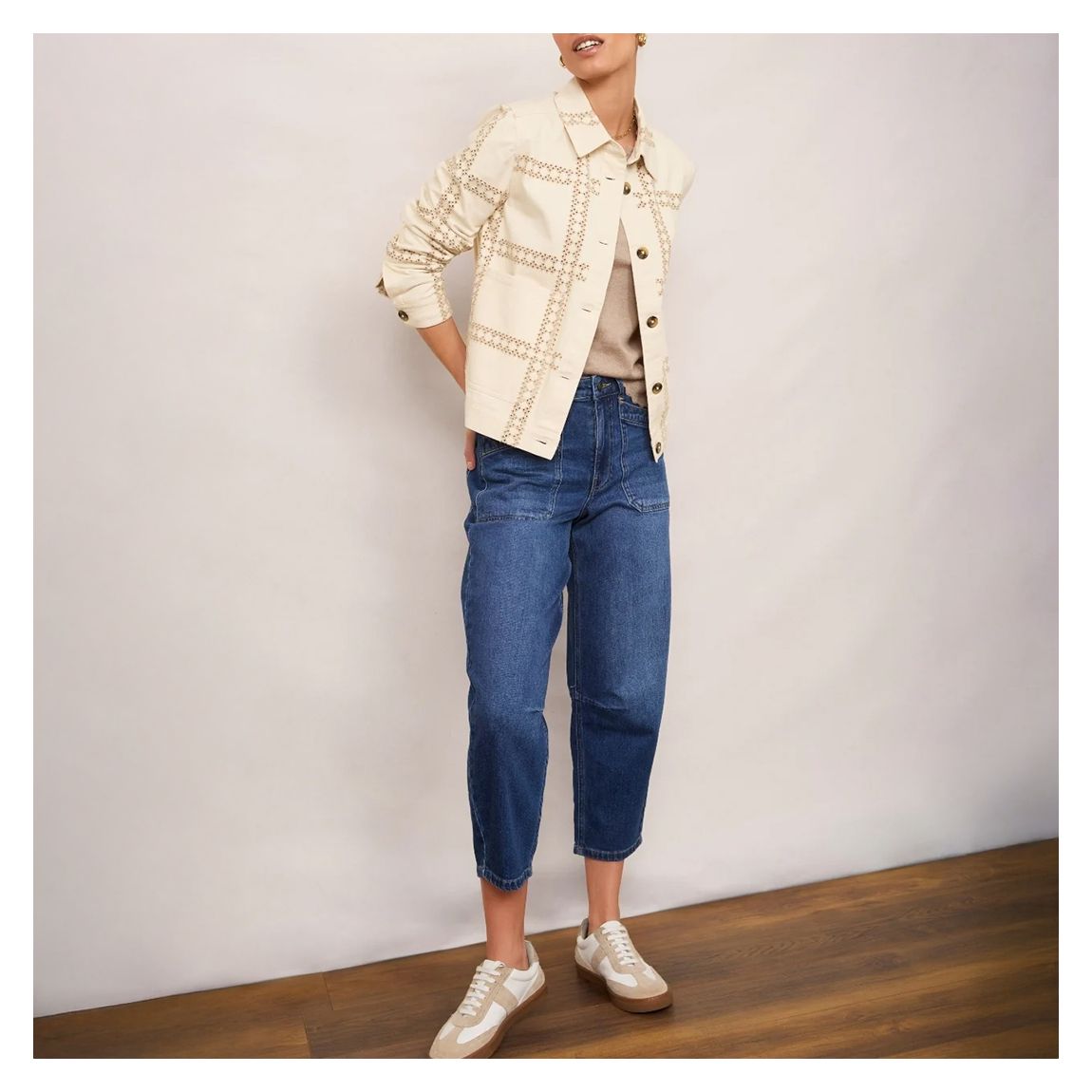 Ecru Embroidery Aveline Jacket main product photo
