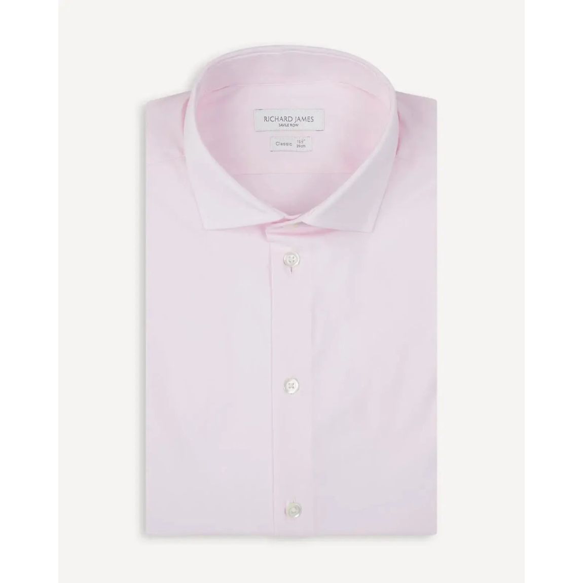 Richard James Tailored Fit Pink Poplin Shirt - Stylish and Modern main product photo