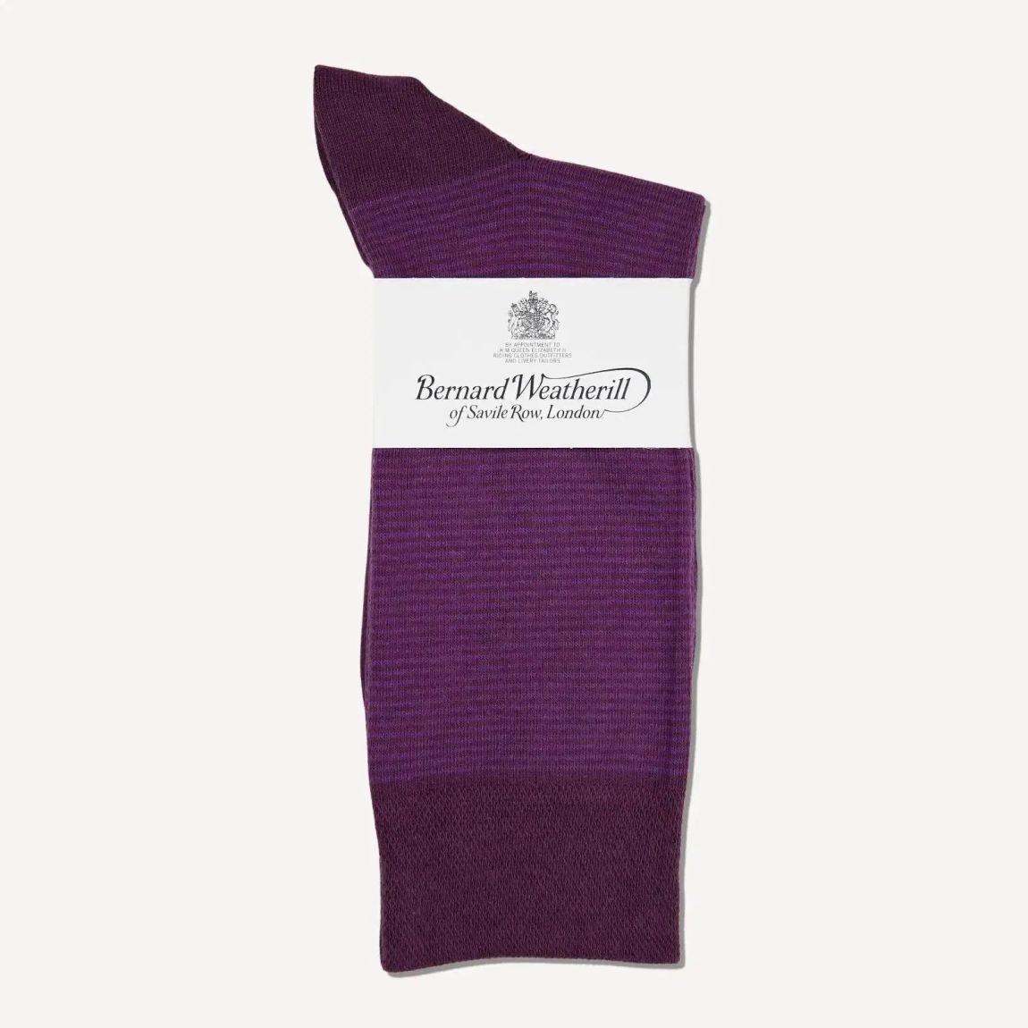 Bernard Weatherill Purple Small Stripe Socks for Men main product photo