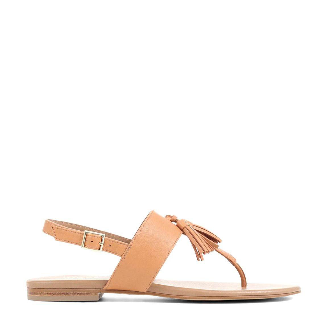 Women's Tan Lizabeth Thong Flat Sandals main product photo