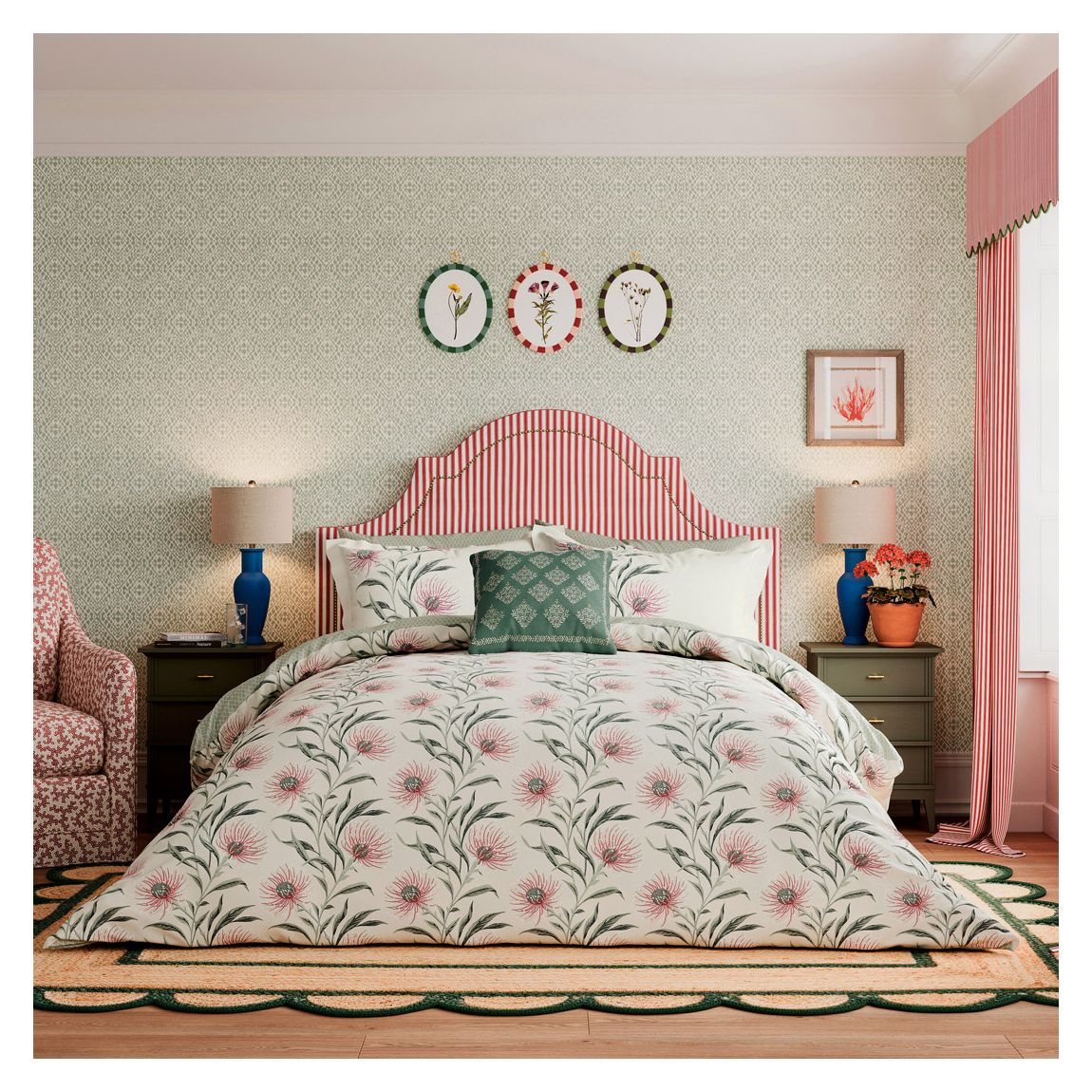 Catherinae Double Duvet Cover Set, Fuschia main product photo