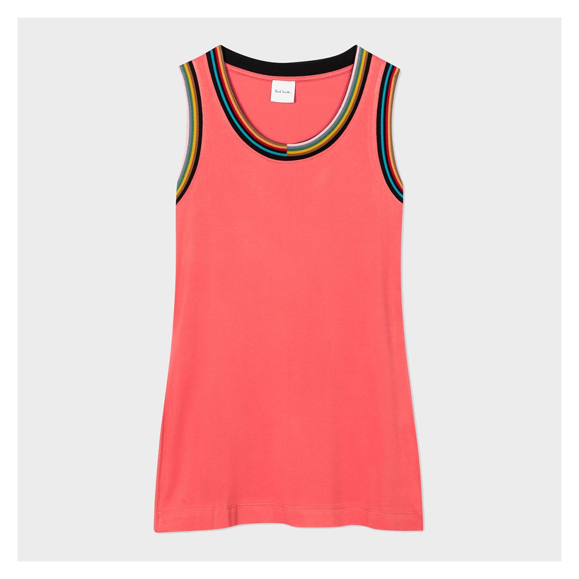 Coral Contrast Trim Vest main product photo