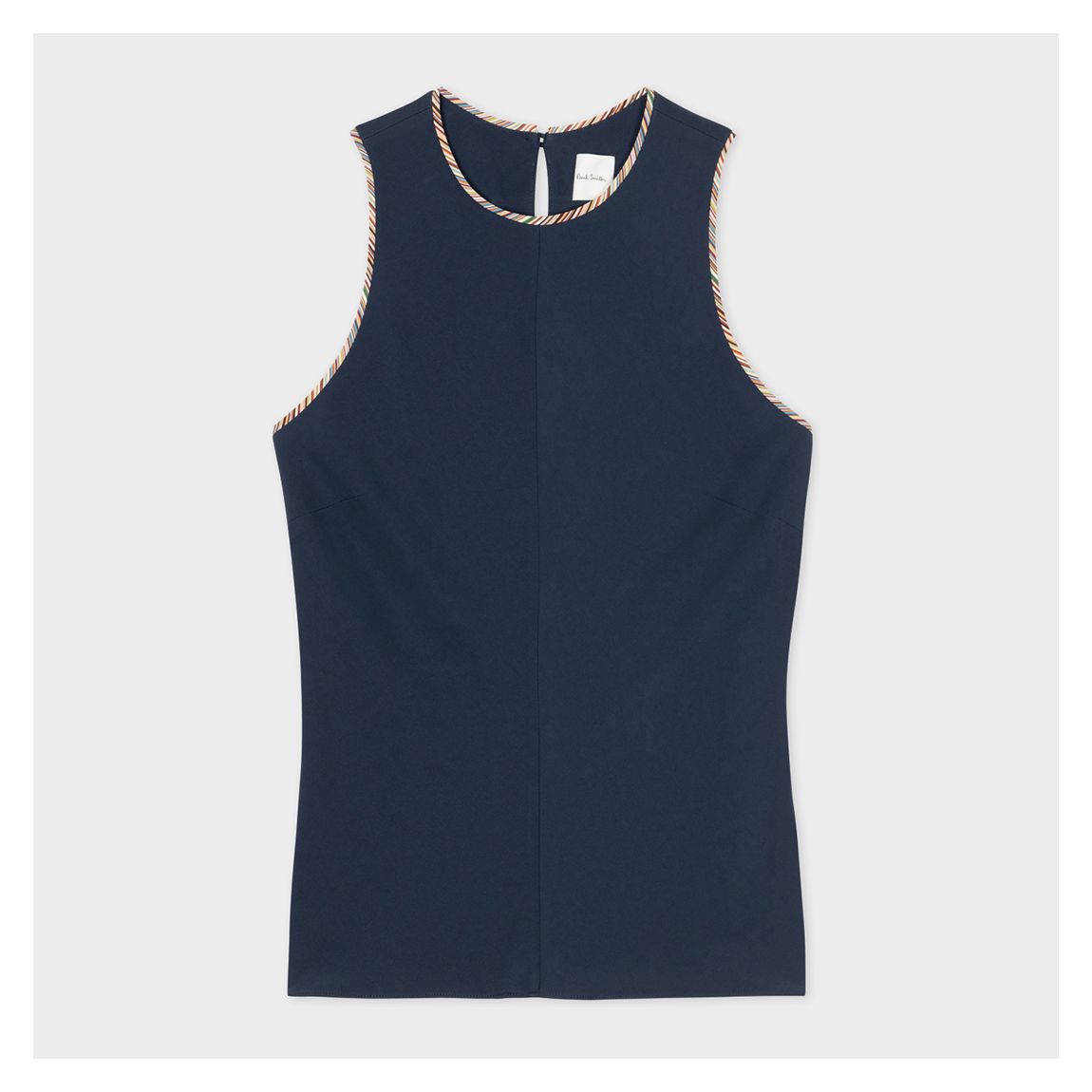 Navy Contrast Binding Vest main product photo