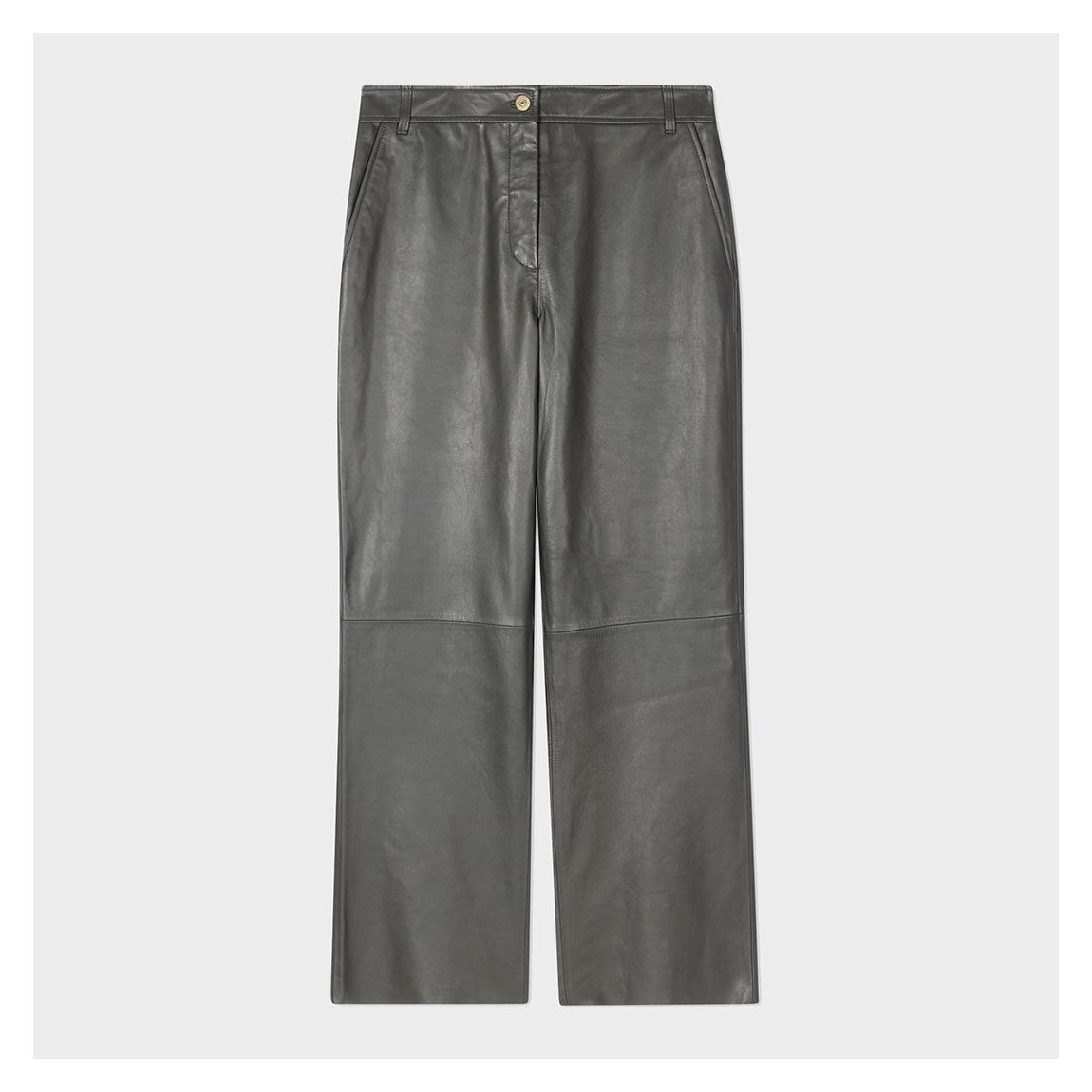 Charcoal Coated Wide Leg Trousers main product photo
