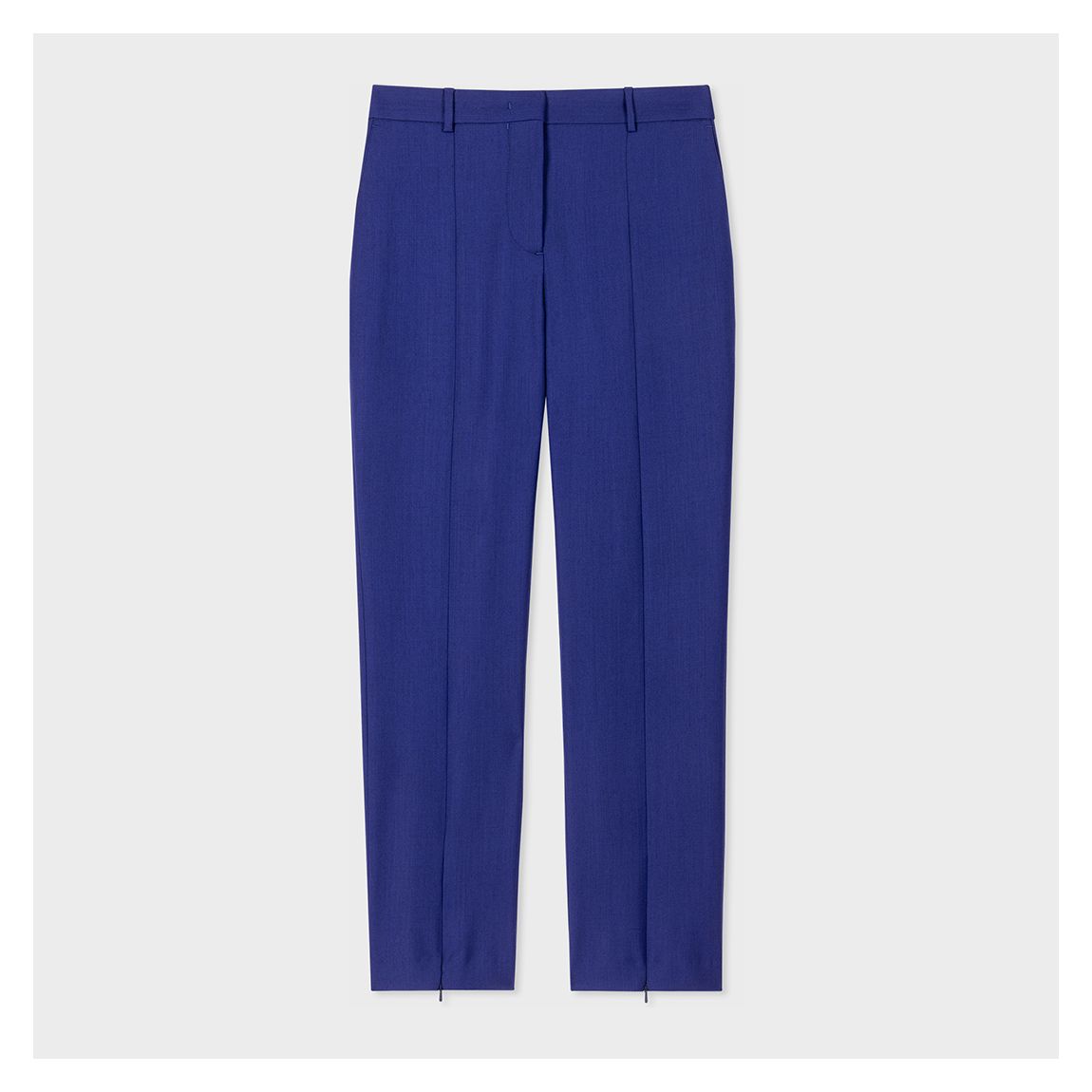 Dark Blue Pleated Wool Trousers main product photo