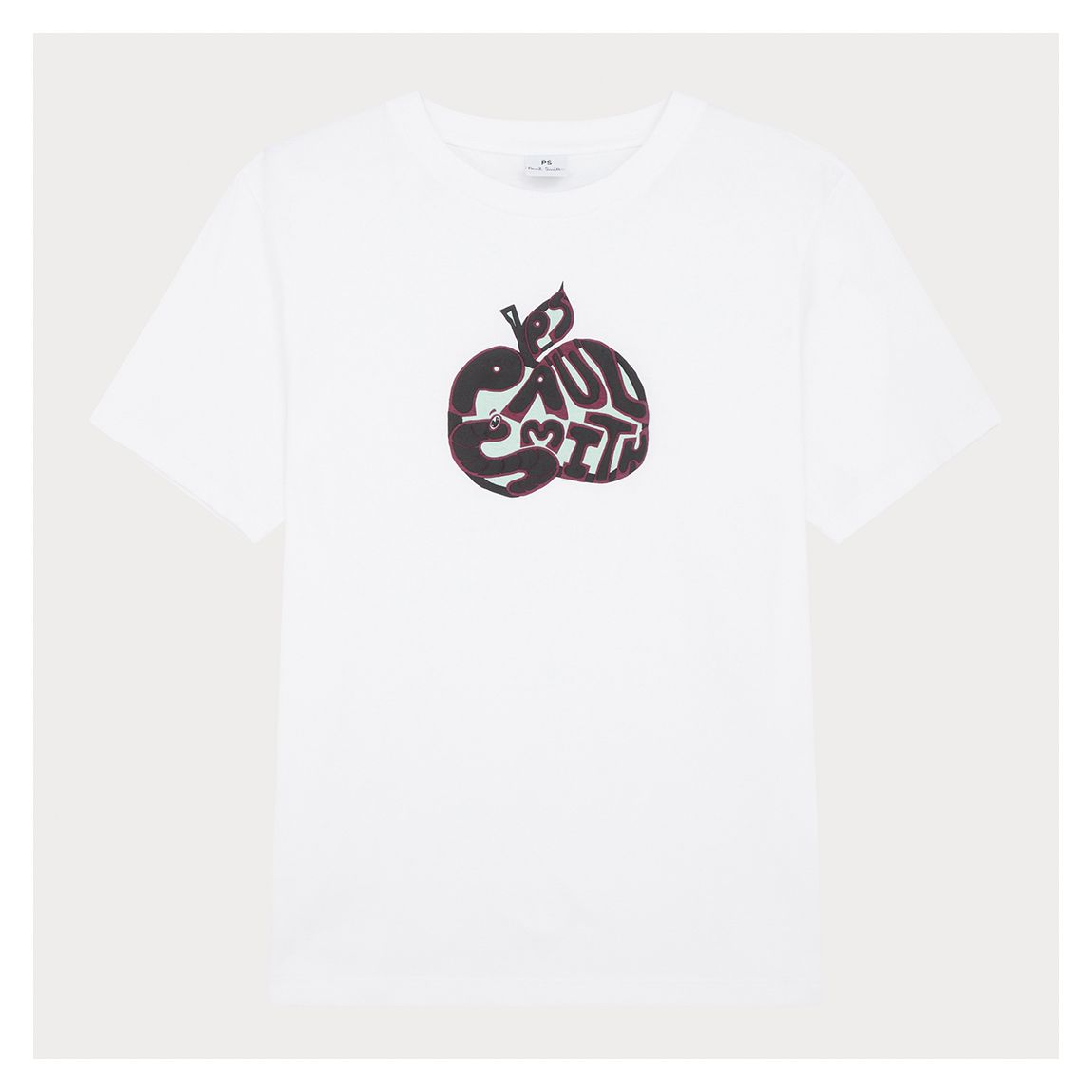 White Apple Graphic Tee main product photo