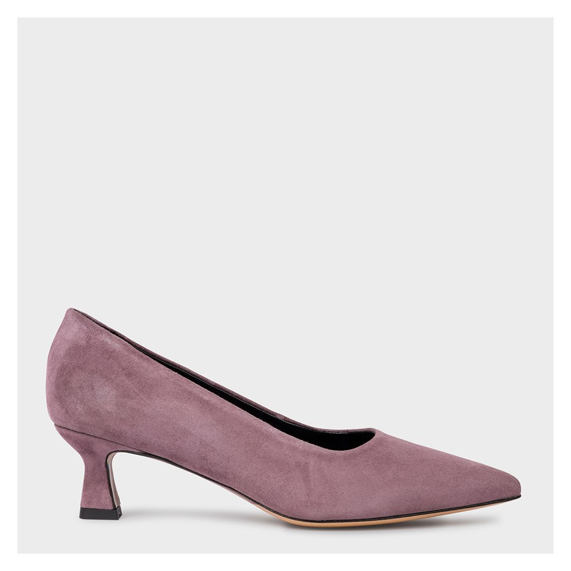 Mauve Pointed Toe Kitten Heel main product photo