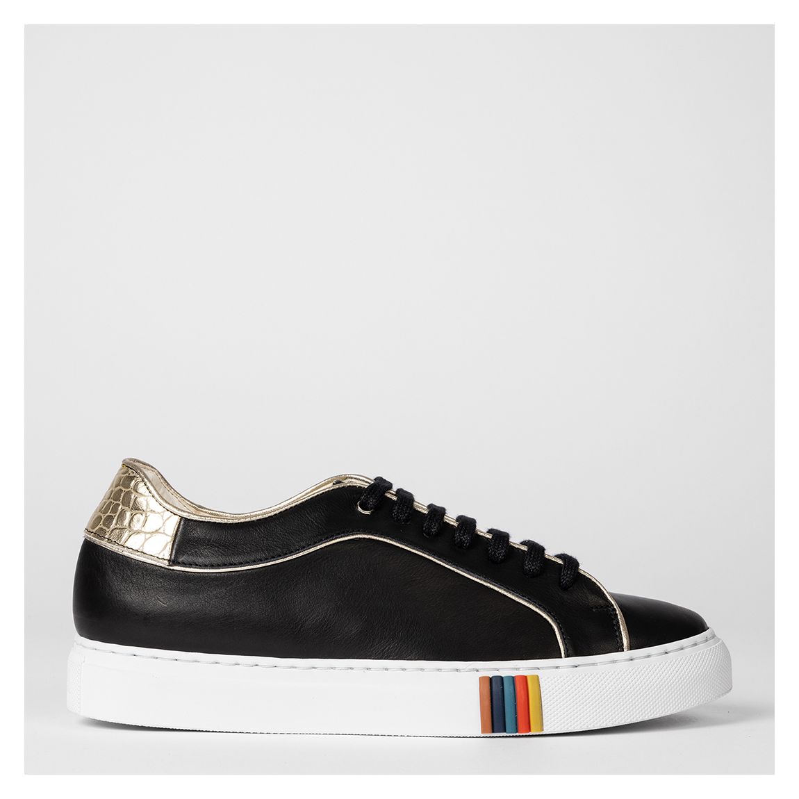 Black/Gold Chunky Sole Trainers main product photo