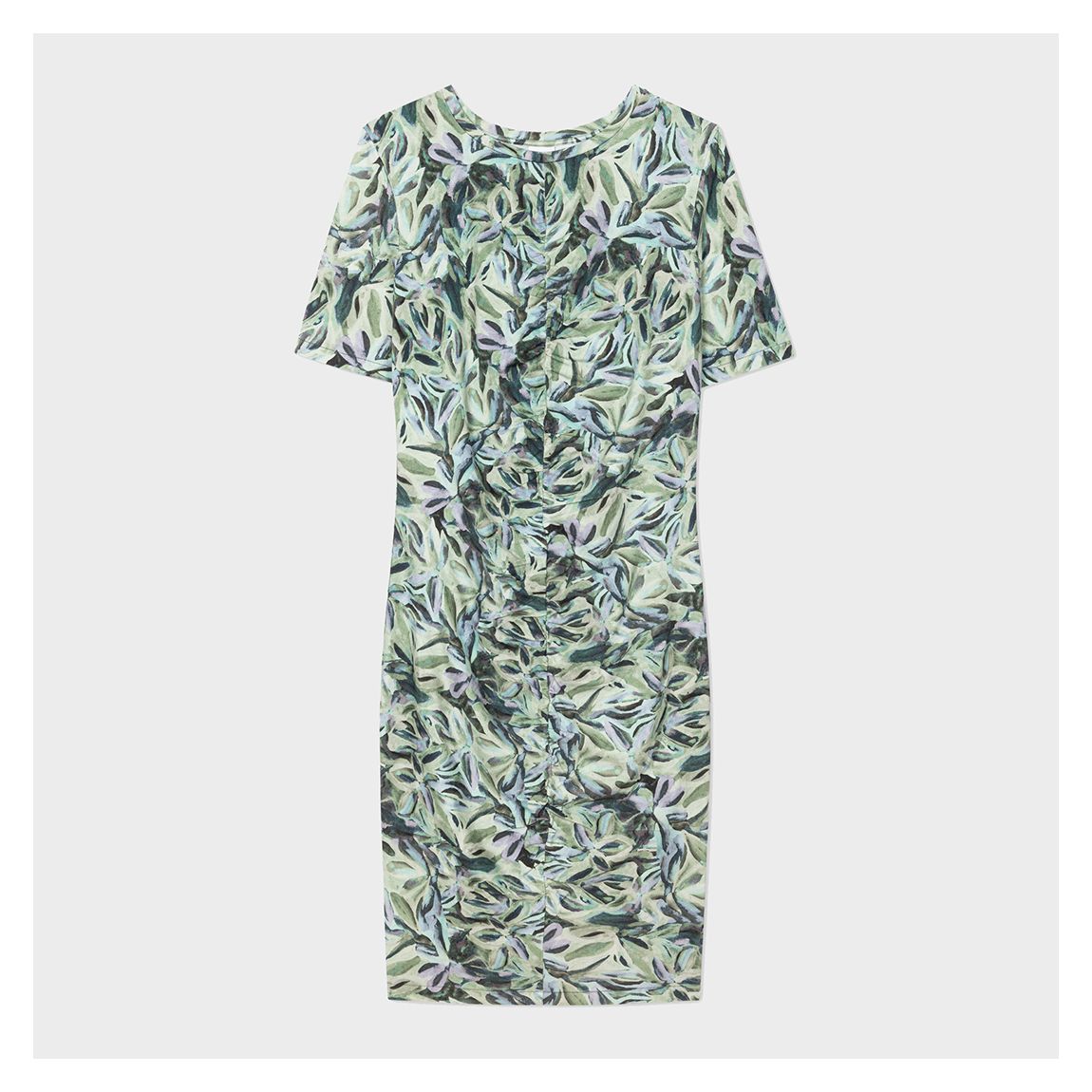 Sage Floral Print T-Shirt Dress main product photo