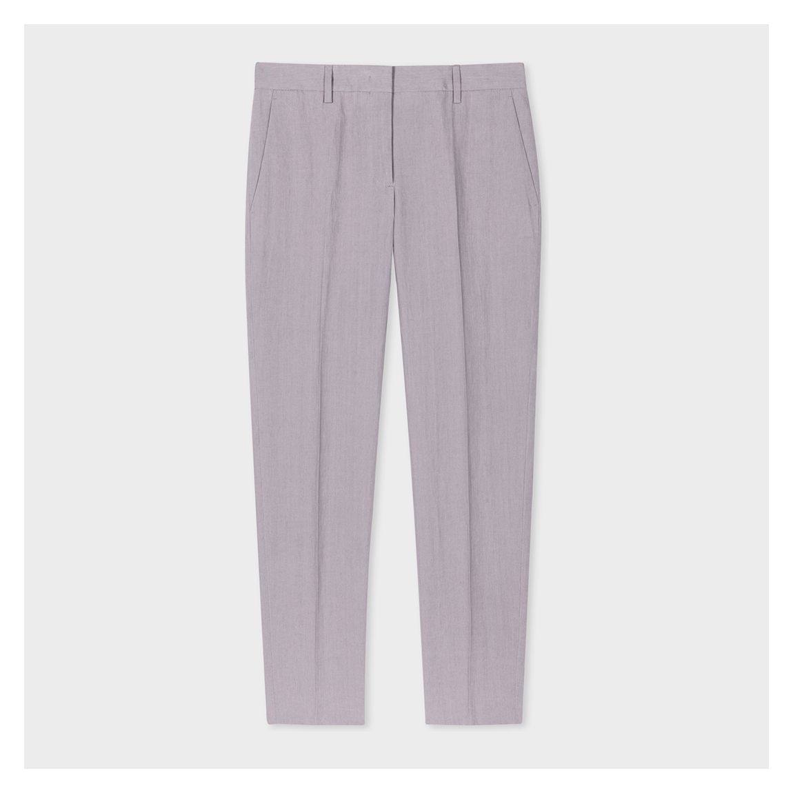 Light Grey Pleated Taper Trousers main product photo