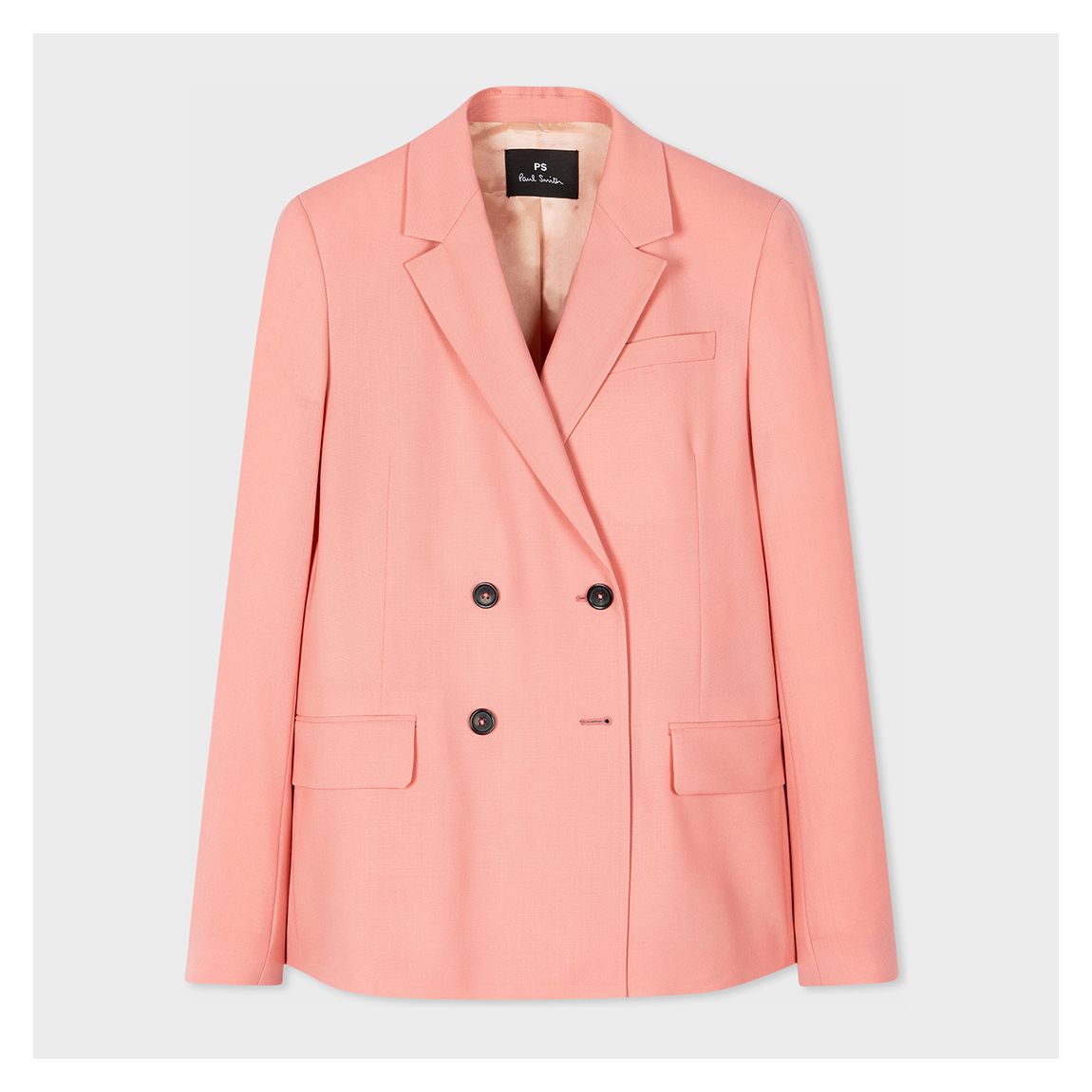 Peach Double-Breasted Wool Blazer main product photo