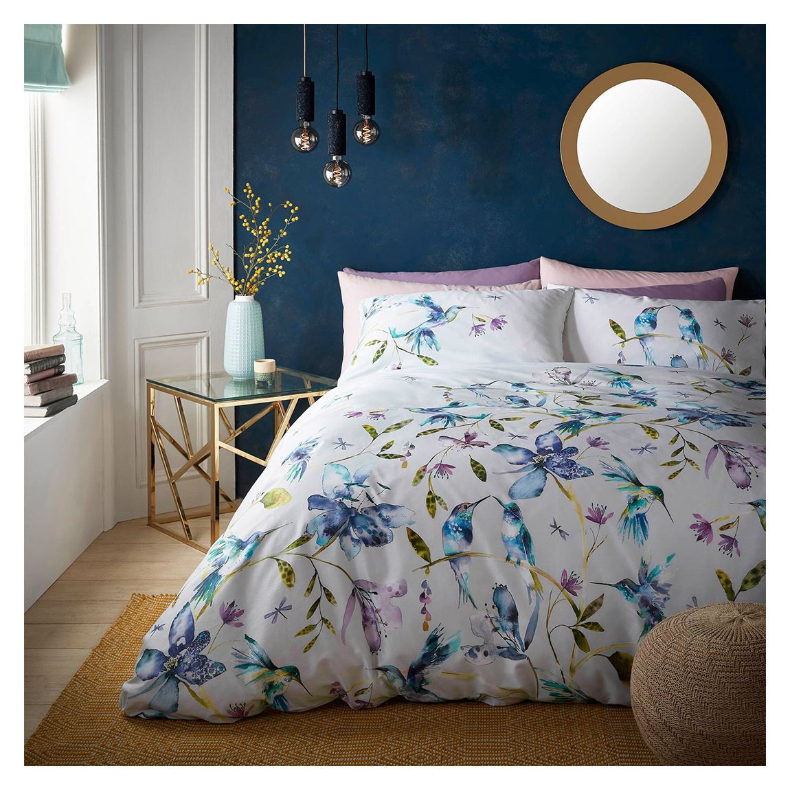 Tafuna Aster Double Bedset, Blue main product photo