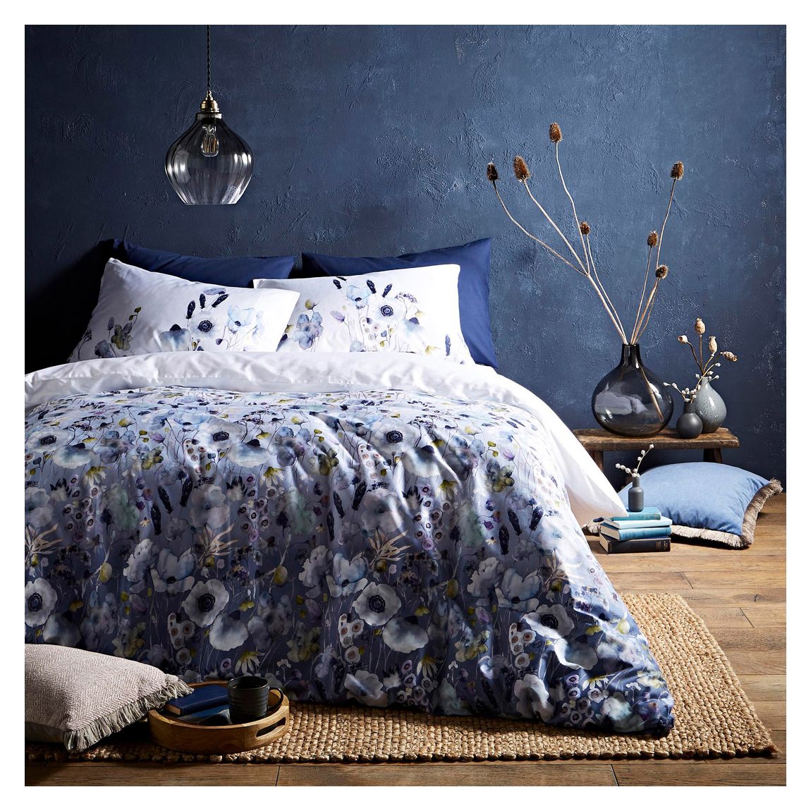 Hibbertia Crocus Single Bedset, Blue main product photo
