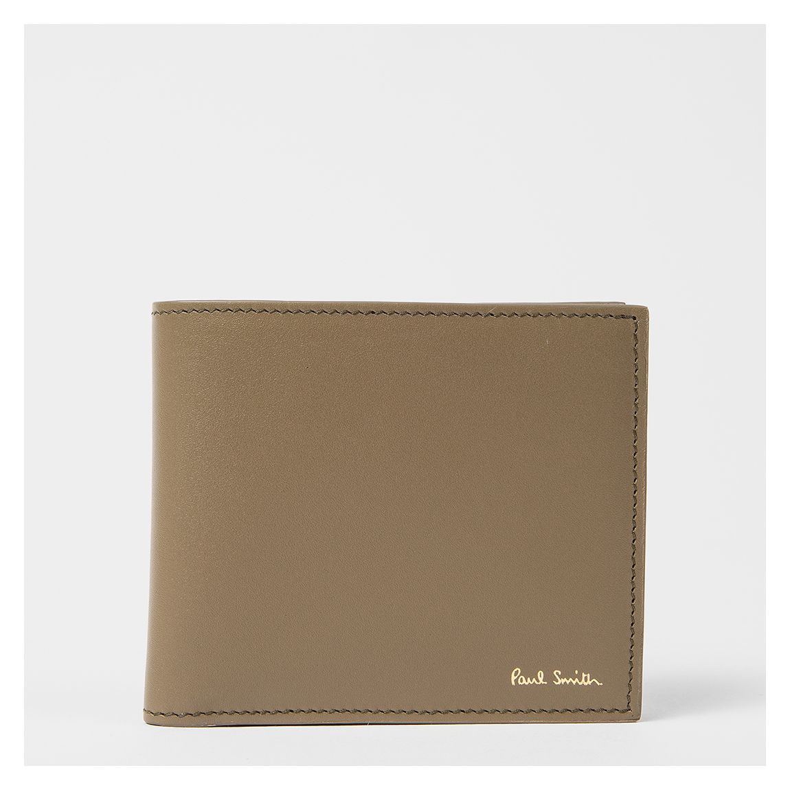 Beige Signature Stripe Wallet main product photo