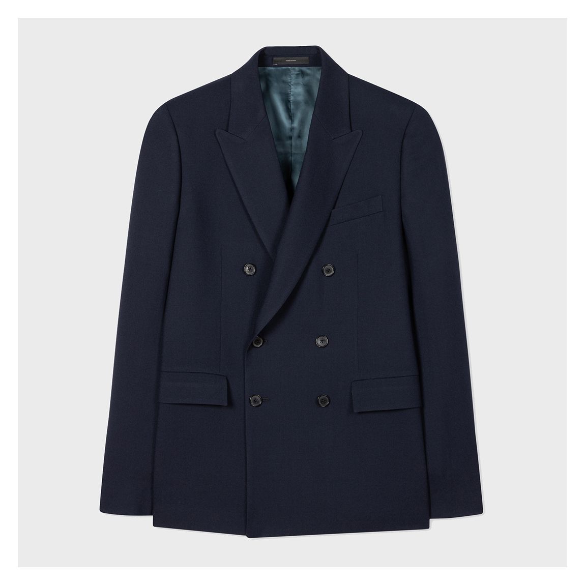 Navy Double Breasted Wool Blazer main product photo