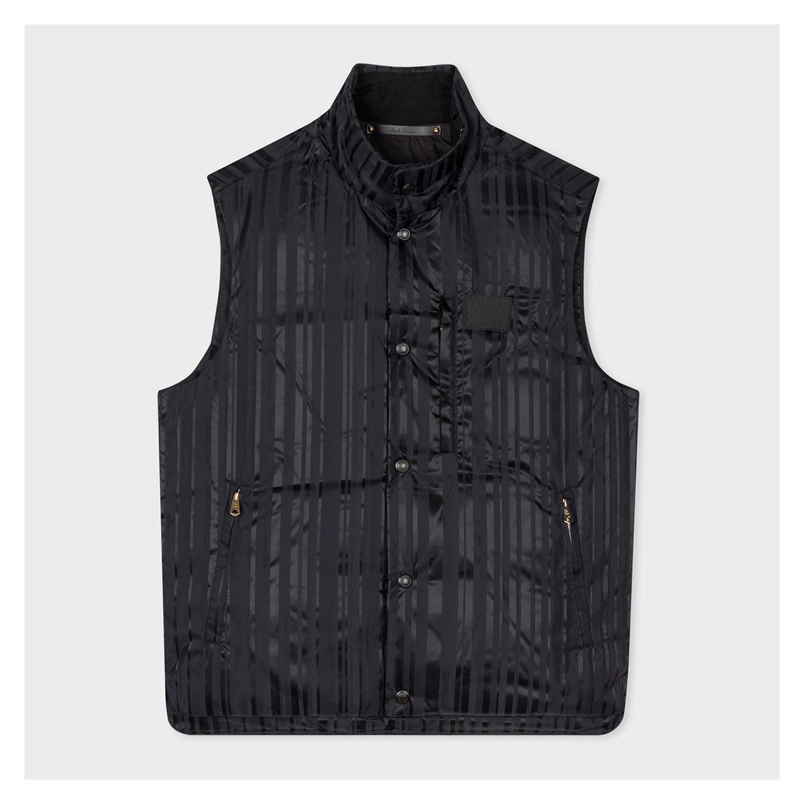 Black Shadow Stripe Gilet main product photo