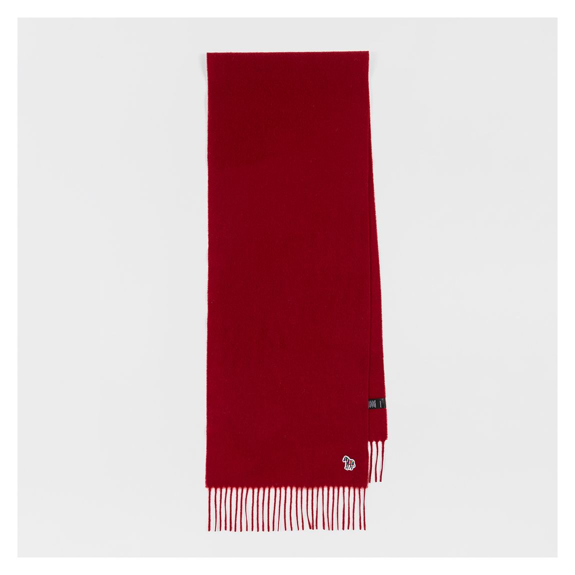 Red Zebra Lambswool Scarf main product photo