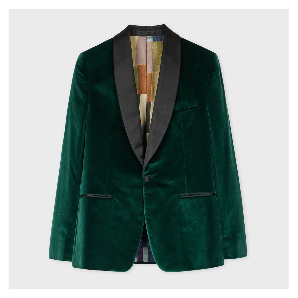 Green Velvet Tailored Fit Two Button Blazer main product photo