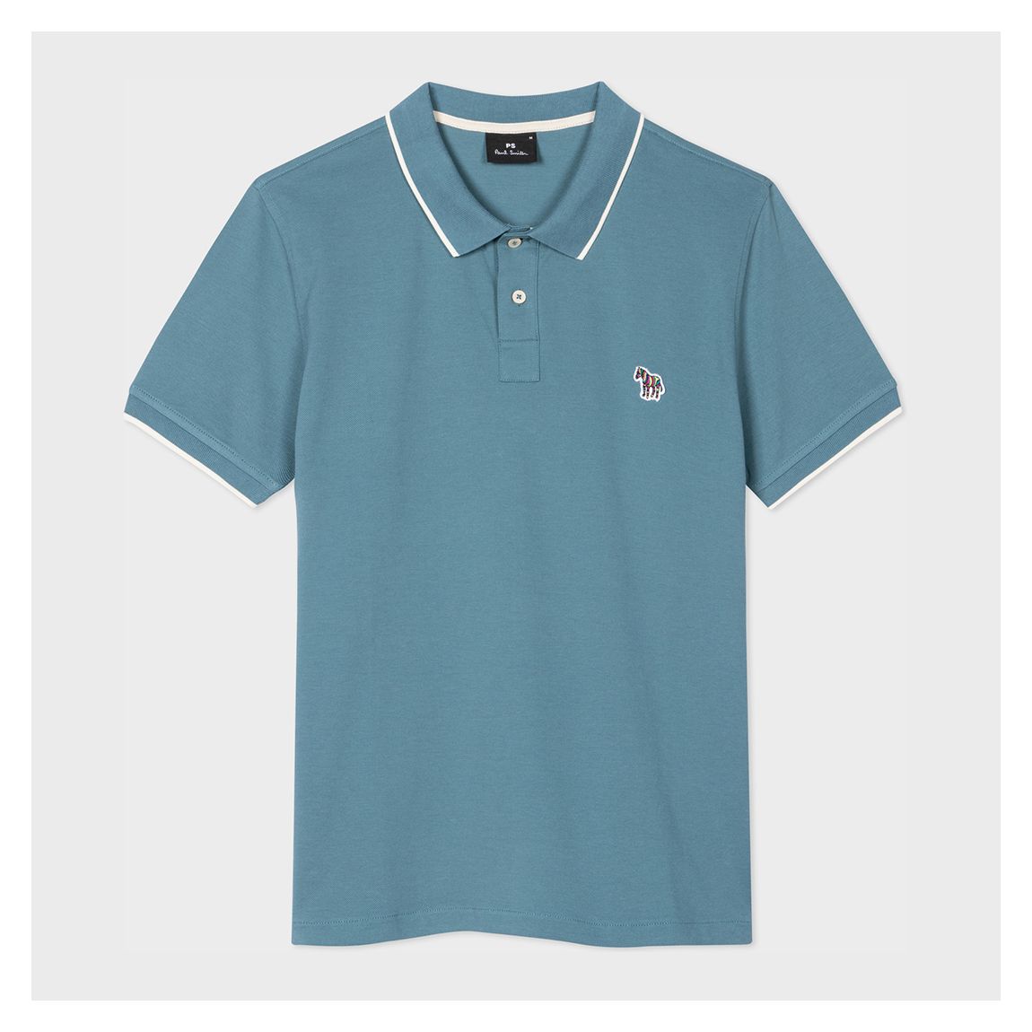 Blue Slim Fit Short Sleeve Polo Shirt main product photo