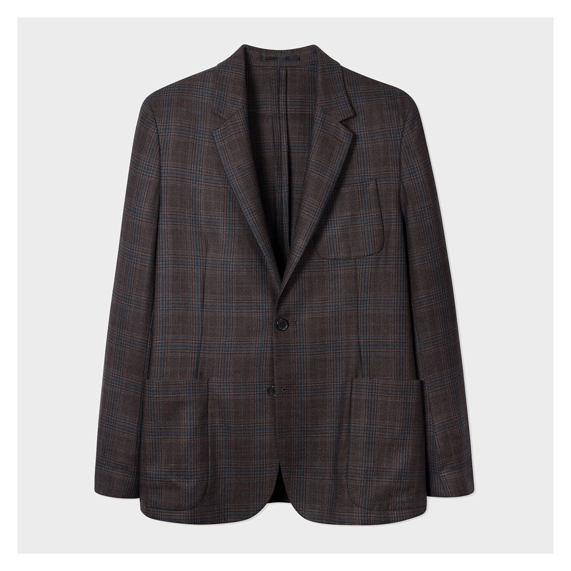 Black Two Button Patch Pocket Blazer main product photo