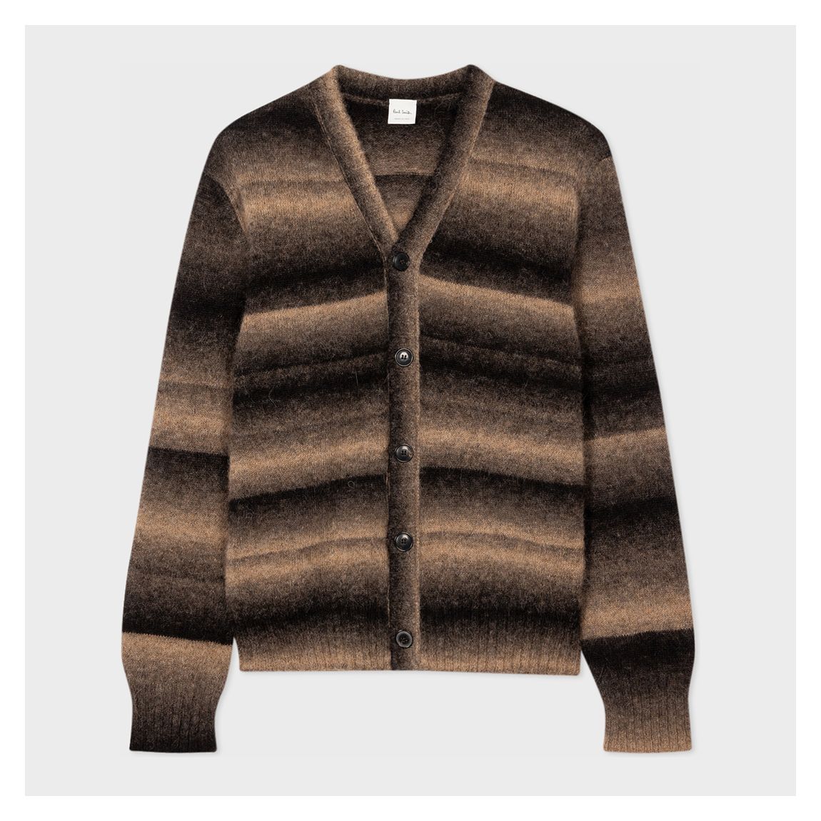 Brown V-Neck Button Through Cardigan main product photo