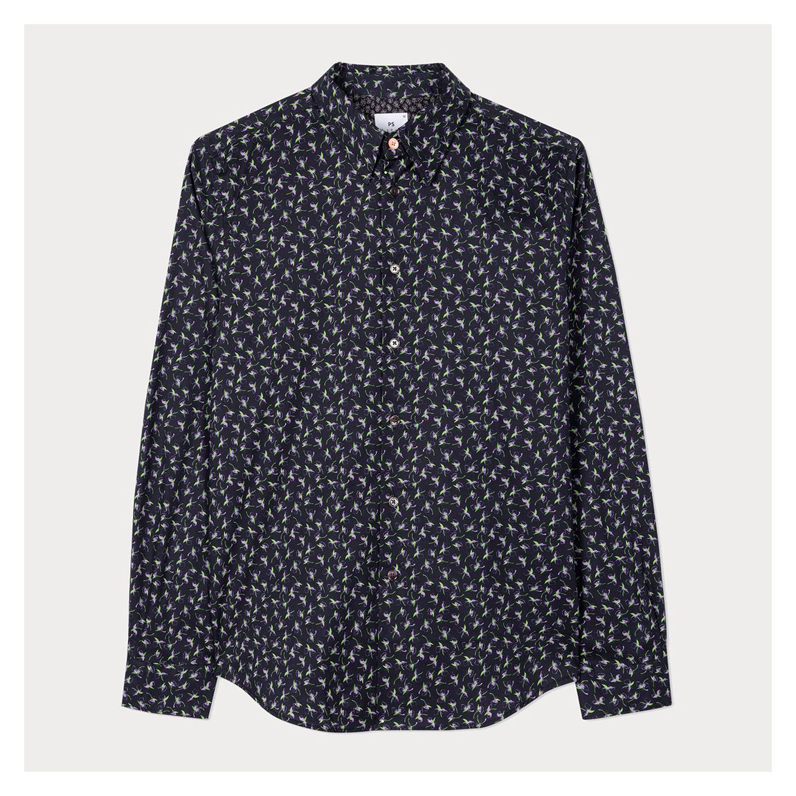 Dark Navy Cotton Tailored Fit Shirt main product photo