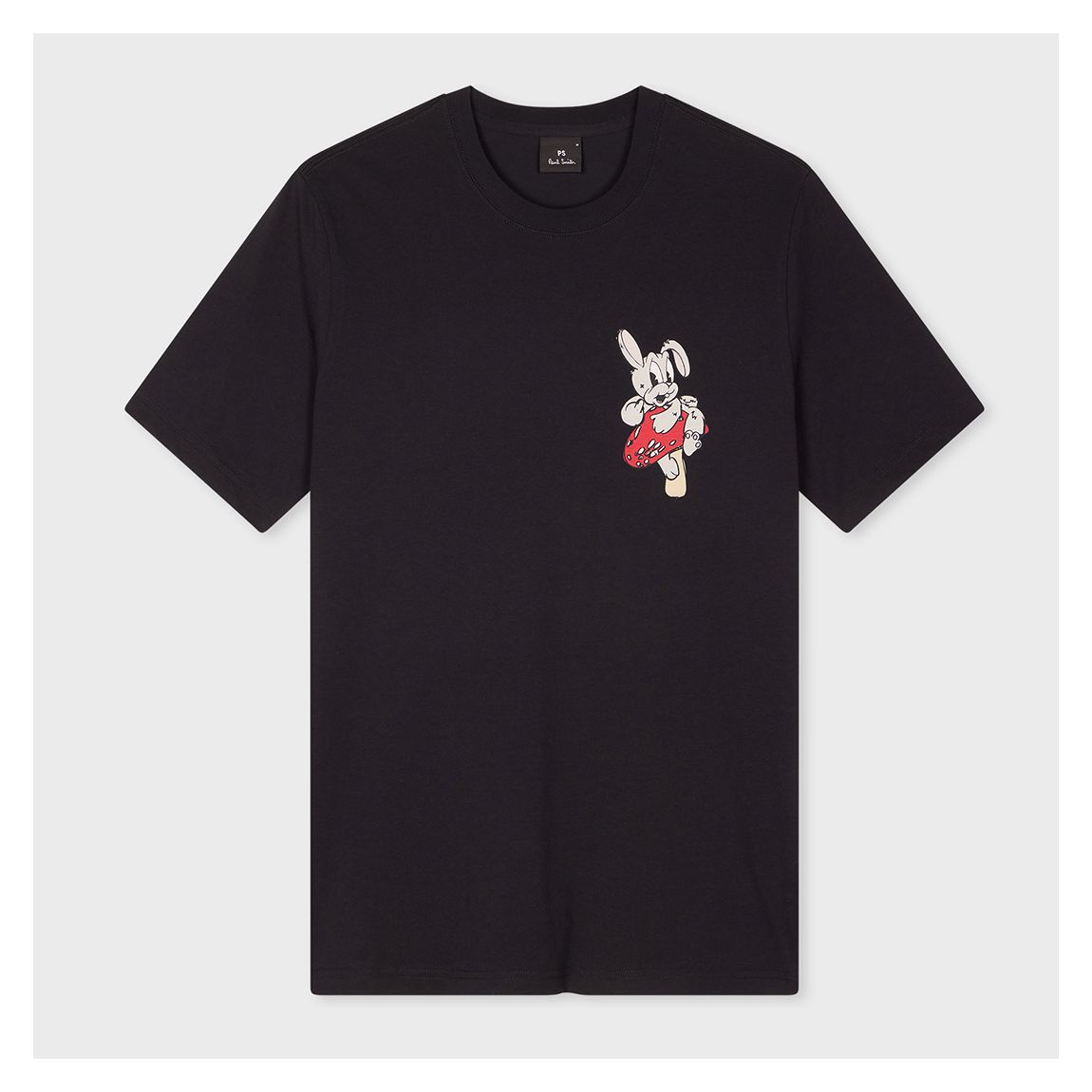 Black Rabbit Graphic Print T-Shirt main product photo