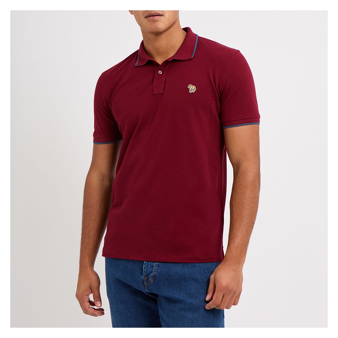 Red Short Sleeve Cotton Polo Shirt main product photo