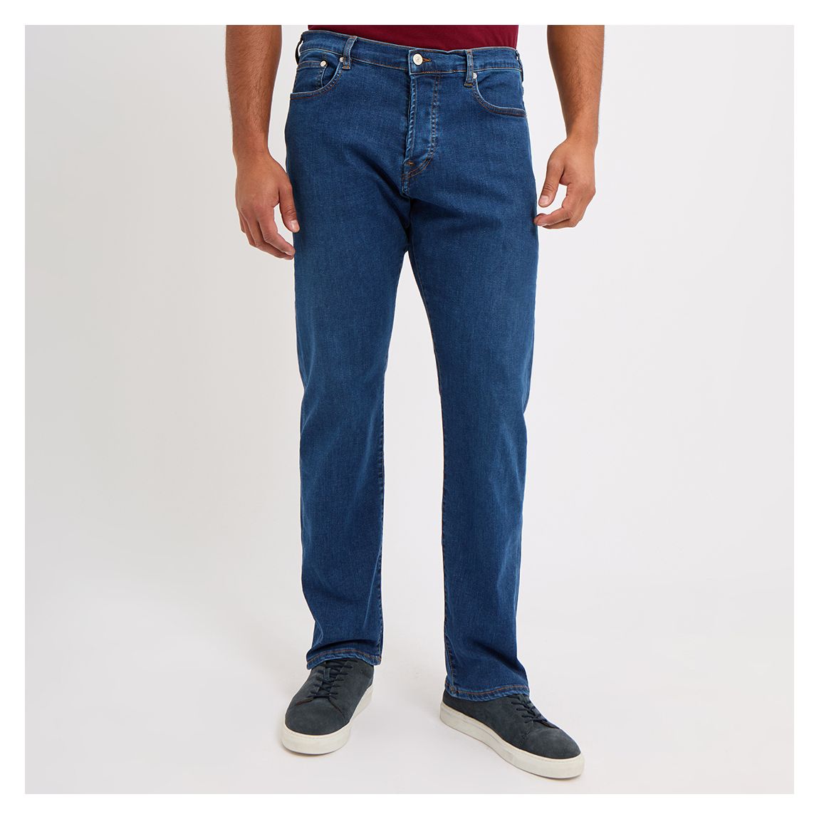 Mid Blue Straight Leg Jean main product photo