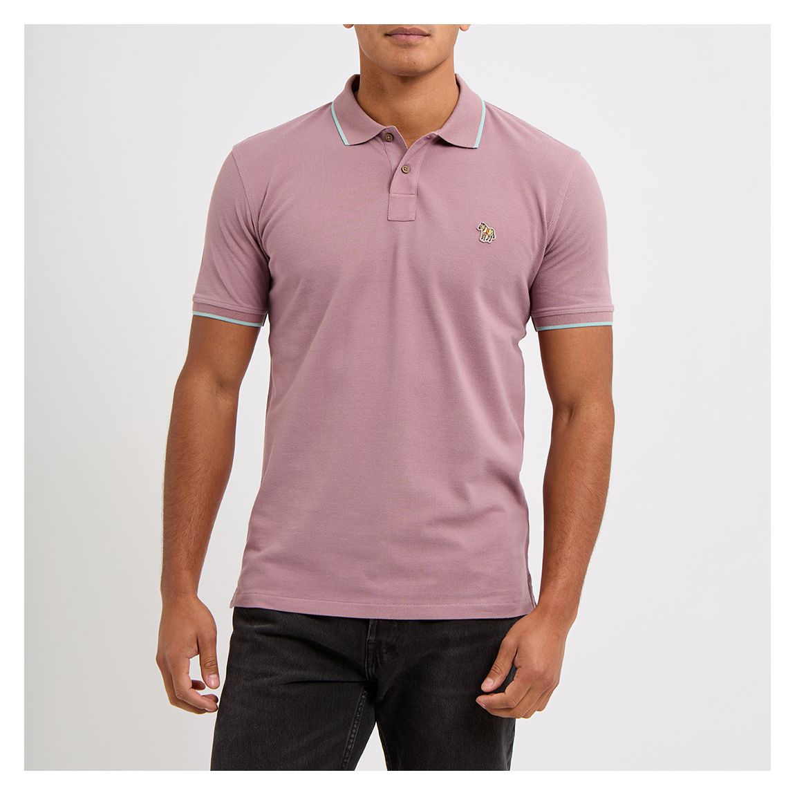 Pink Short Sleeve Cotton Polo Shirt main product photo