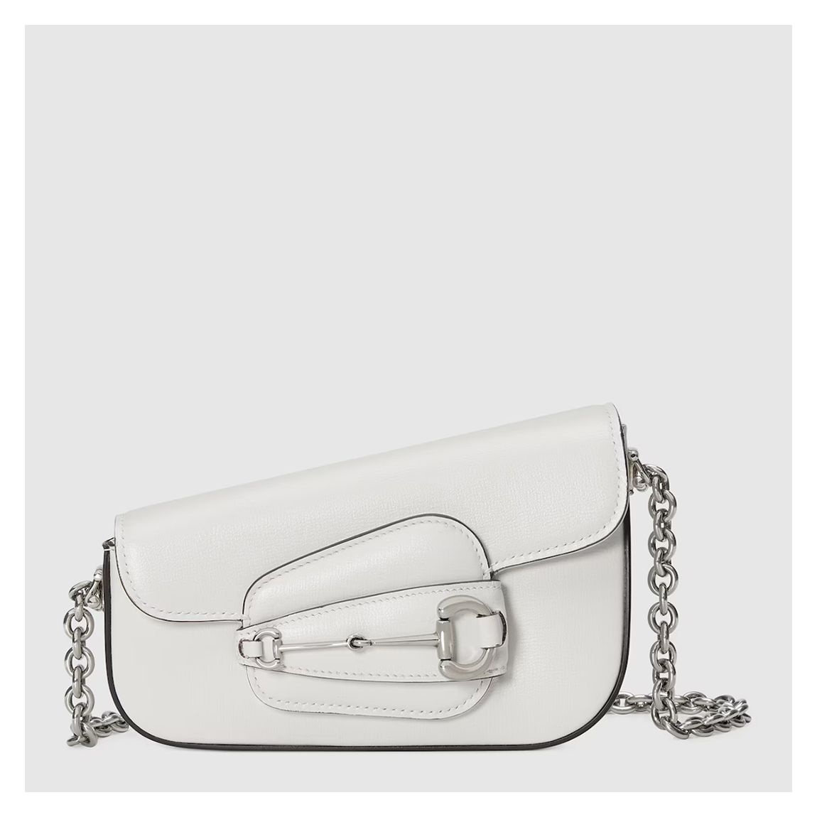 White 1955 Horsebit Gucci Shoulder Bag main product photo