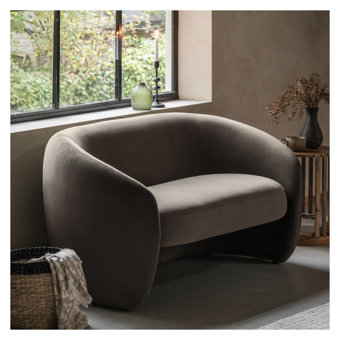 Curbi 2 Seater Sofa Espresso 1500x800x780mm main product photo