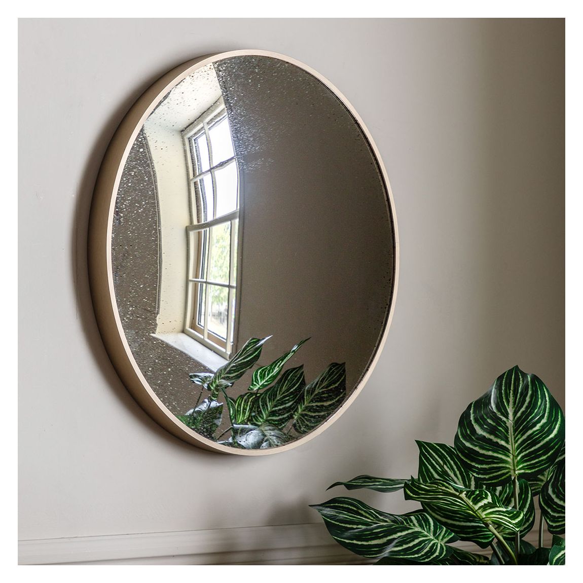 Avondale Convex Round Mirror Bronze 600mm main product photo