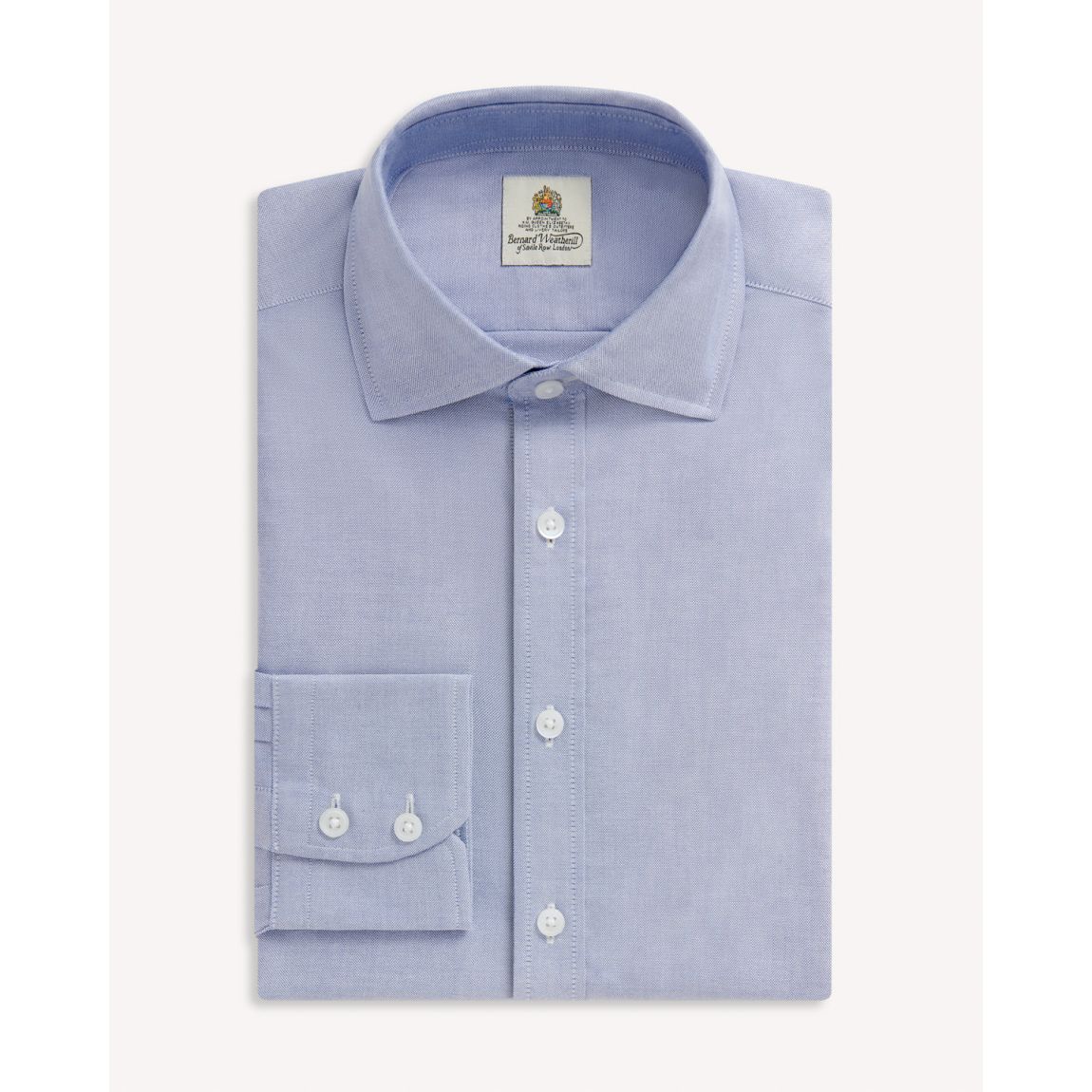 Bernard Weatherill Semi-Cutaway Oxford Shirt in Sky Blue main product photo