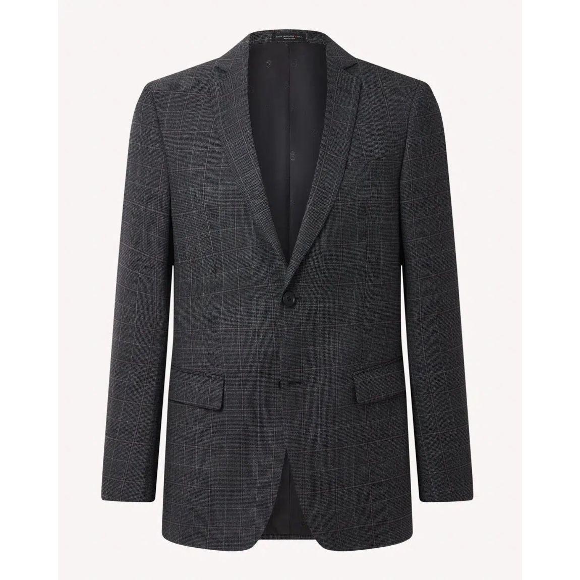 John Varvatos Grey Weave Check SB2 Suit for Men main product photo
