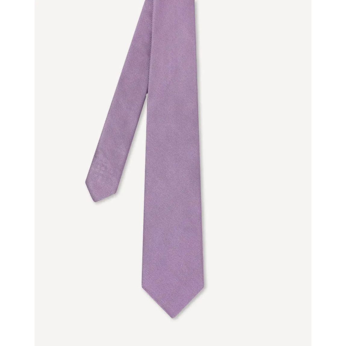 Charlie Allen Purple Woven Twill Tie - Luxurious Italian Silk main product photo
